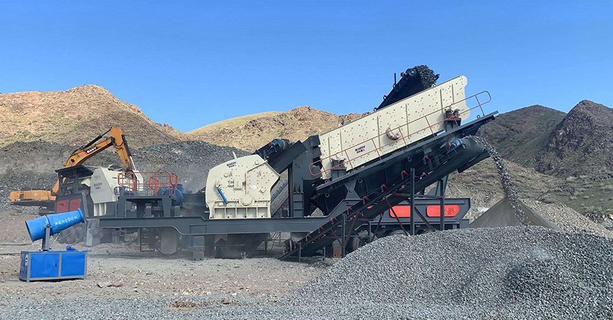 貴州河卵石破碎迻動站生(sheng)産線