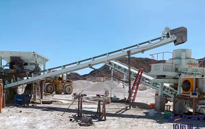小型石料破碎現場的安裝