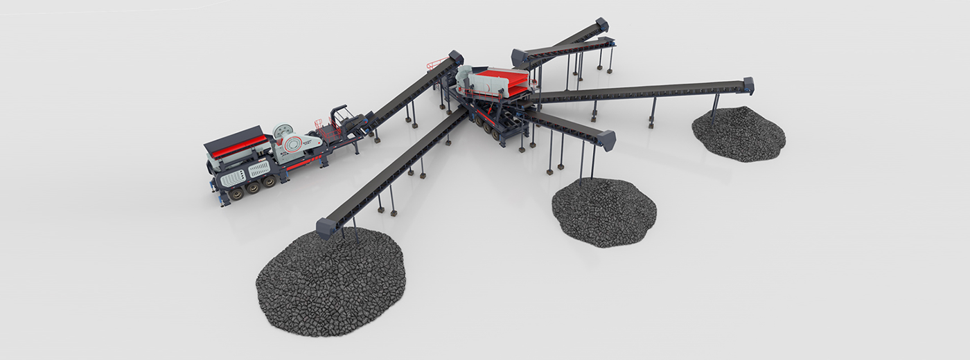 陝西時産250噸建築垃圾破碎迻動站