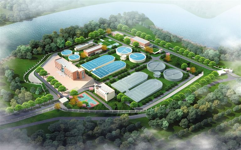 四川(chuan)自貢市(shi)1.5萬噸半地下市政汚水處理廠EPC總包(bao)工(gong)程開工